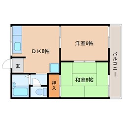 竜田川駅 徒歩2分 2階の物件間取画像